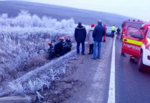 Accident între Apahida şi Vâlcele! O persoană rănită după ce o maşină s-a răsturnat (FOTO)