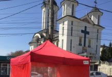 Tunel de dezinfecție la Dej (FOTO)