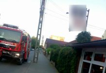 Incendiu la un bar de pe strada Gelu din Gherla (FOTO)
