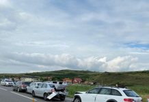 Accident cu patru maşini pe Varianta de Ocolire Cluj Est! Trei persoane au ajuns la spital (FOTO)
