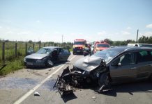 Accident pe DN1C în Bonţida! Impact între două maşini, o tânără a fost rănită