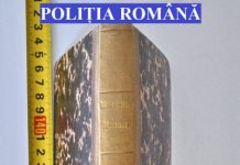 Carte din anul 1787 recuperată de poliţiştii clujeni! A fost furată din Cluj şi scoasă la vânzare în Ungaria