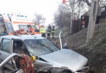 Accident la ieșire din Apahida spre Corpadea! Doi bărbați au fost răniți (FOTO)