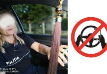 POLIȚISTA care încalcă legea în timpul serviciului (VIDEO)