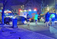 Şofer din Baia Mare rănit în accident la Cluj! A intrat cu BMW-ul într-un copac