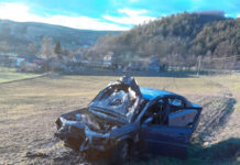 Accident rutier urmat de un incendiu la ieşire din Mociu (FOTO)