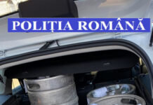 Mandate de percheziție domiciliară în Gherla, Aluniş şi Floreşti! Oamenii legii au confiscat peste 1300 de litri de alcool (FOTO