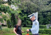 Acţiune a poliţiştilor în Dej în zona unităţilor de învăţământ