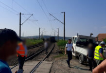 Accident feroviar în Apahida! Un adult şi un minor au ajuns la spital (FOTO)