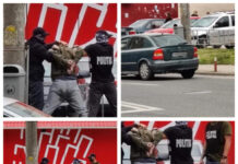 Şofer urmărit de poliţişti în cartierul Grigorescu! L-au prins în parcarea unui supermarket (FOTO)