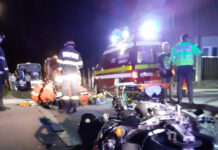 Accident grav în Floreşti! Două victime după impactul dintre o maşină şi o motocicletă (FOTO)