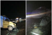 Grav accident între două microbuze pe DN13! Un bărbat din Cluj şi unul din Mureş au murit (FOTO)