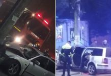 Galerie foto: Un tânăr beat şi fără permis a provocat un accident rutier cu şase răniţi, în Dej