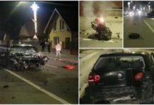 „Din Gilău până încoace au făcut raliu”. Doi tineri inconștienți au transformat DN1 în circuit de Formula 1. Cursa lor nebună s-a încheiat cu un accident înfiorător