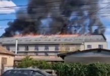 Incendiu în Dej, la un hotel de patru stele – VIDEO