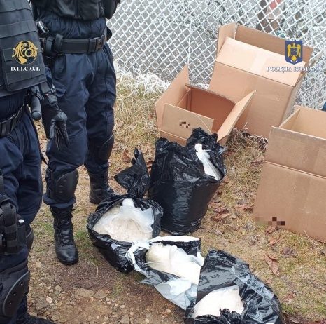 VIDEO: 50 kg de droguri aduse de un cetățean străin din Ungaria găsite de ofițerii antidrog