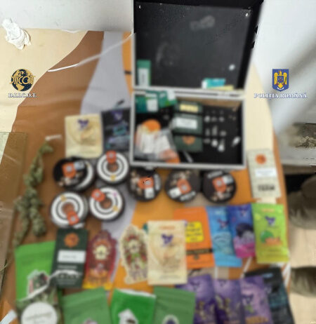 VIDEO: Bărbat care vindea canabis săltat de mascați