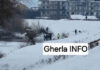 Doi copii au căzut în Someș după ce se jucau pe gheață. Unul salvat, altul este căutat cu scafandru – VIDEO