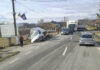 Accident pe DN1C Baia Mare – Dej cu patru autovehicule, o autoutilitară în șanț (foto)